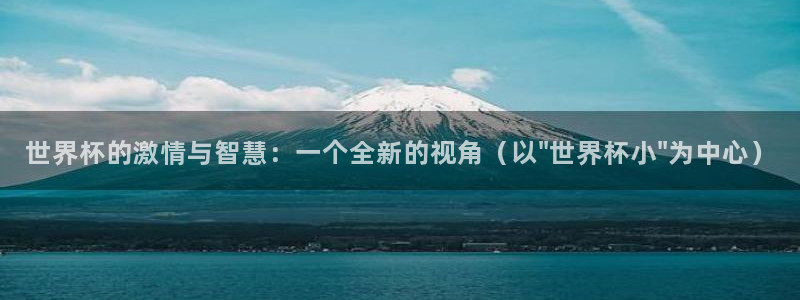 世界杯亚洲预选赛18强赛程：世界杯的激情与智慧：一个全新的视角（以\